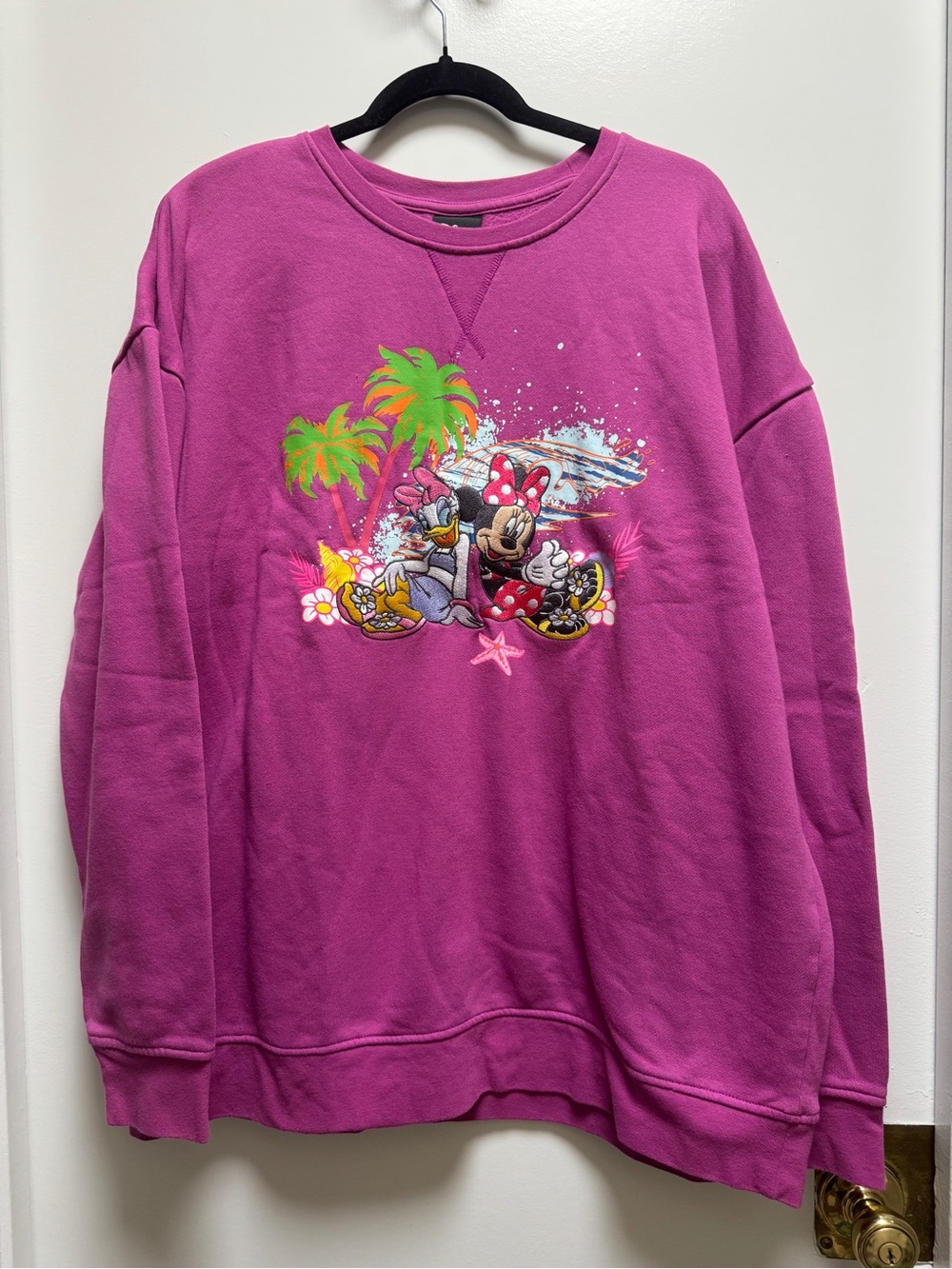 Disney Minnie Mouse and Daisy Duck Crewneck Sweater - Size XL
